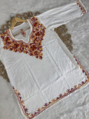 Rayon Ari Work Short Kurta
