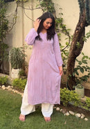Ghass patti handmade modal kurta set