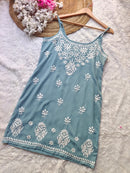 Short Noodle strap middy top