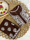 Modal big Buta embroidered Kurta & Plazzo