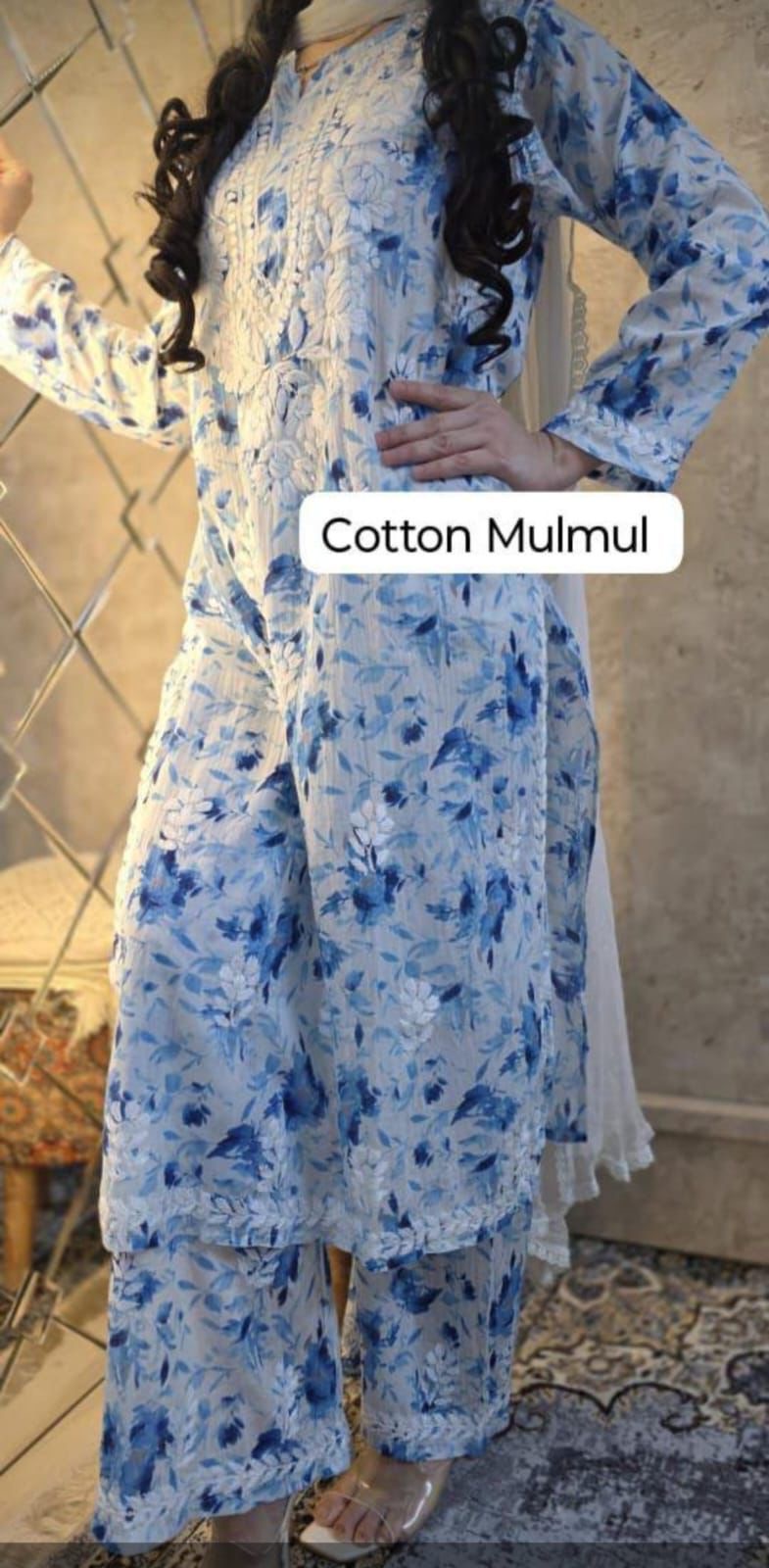 Soft Mul Plazzo Comfy Flower Print