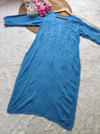Rangrez Soft Rayon Comfort chikankari All day wear Kurti