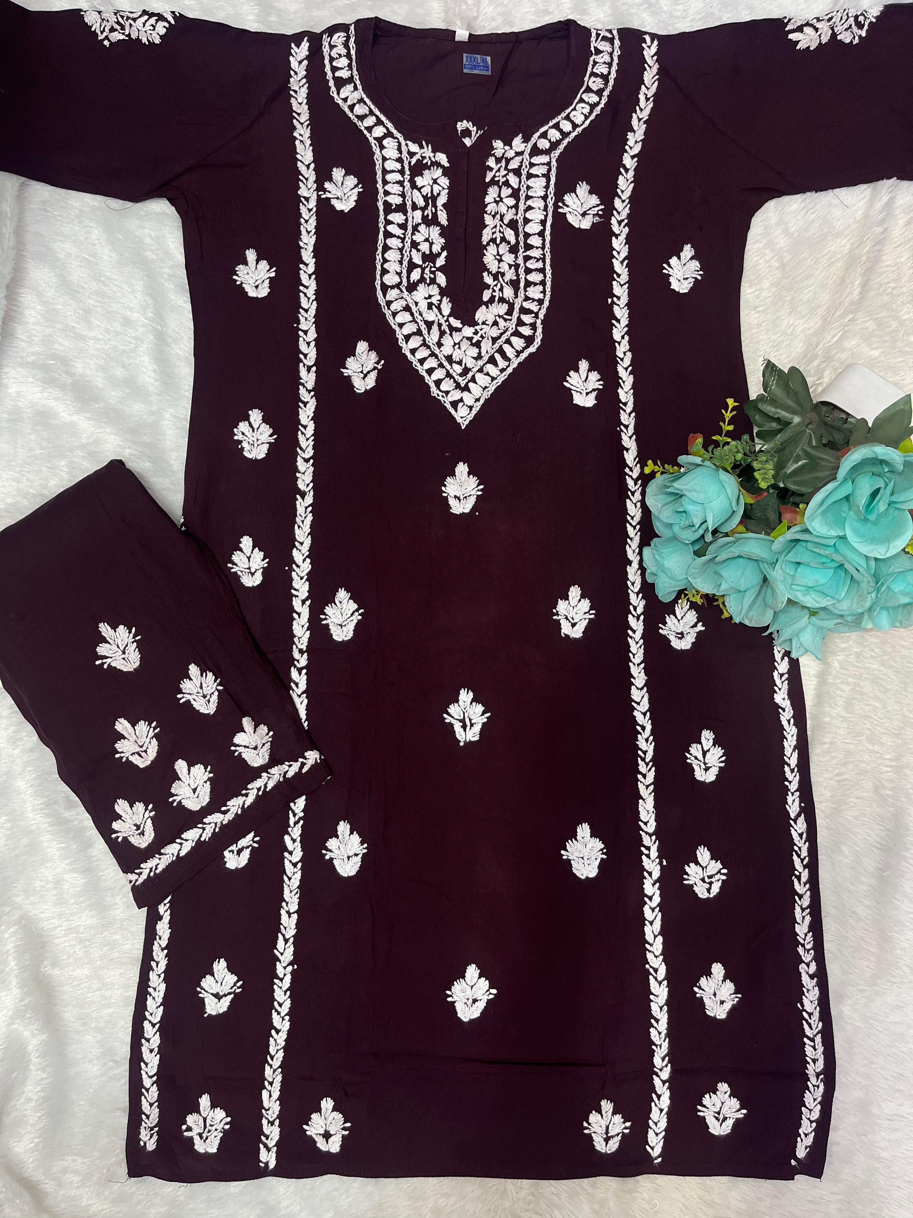 Chikankari x Mother of dragons 2pc Set