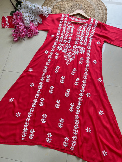 A line Rayon Elegant Gown