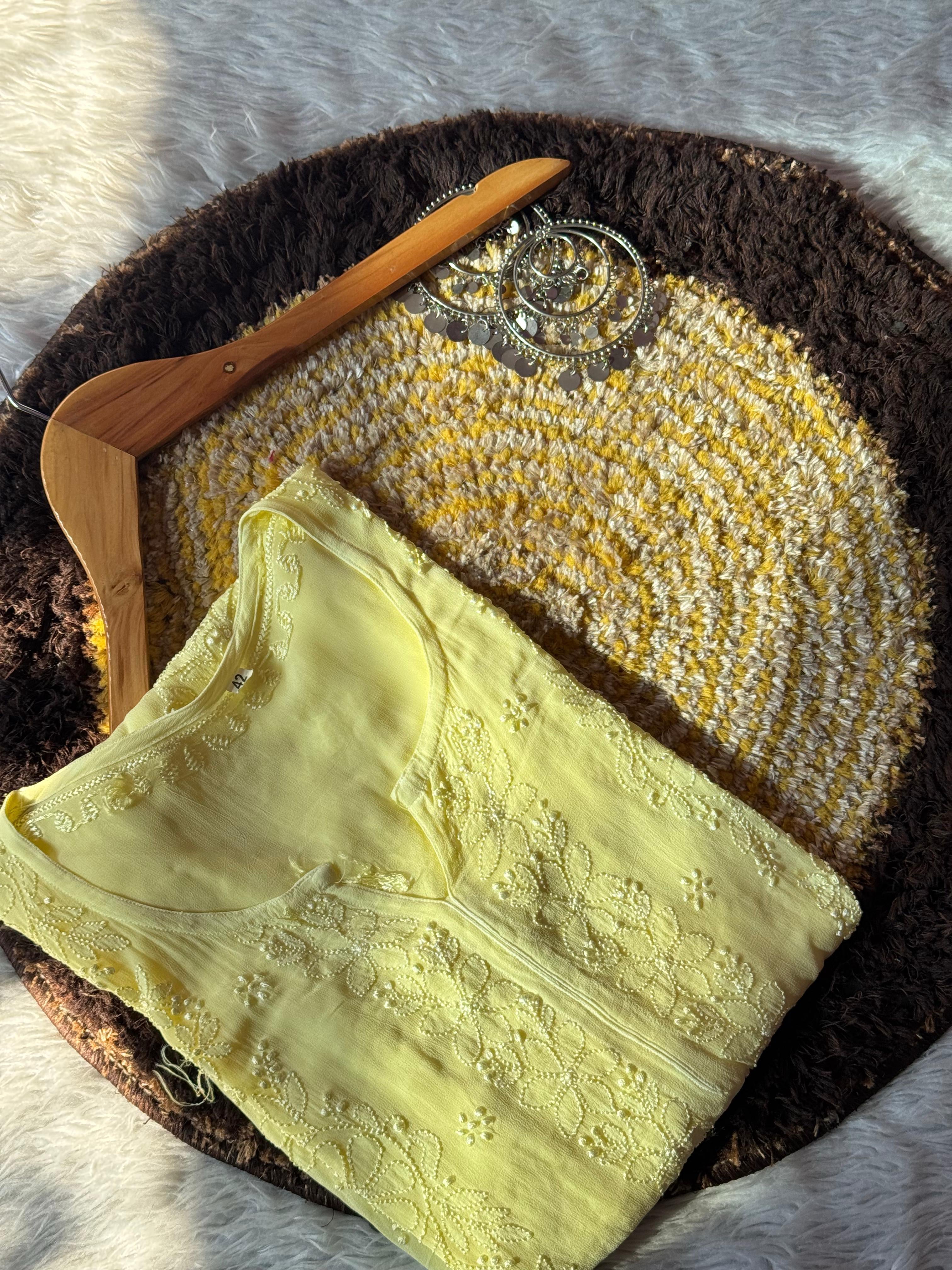 Double chadi Bakhiya Viscose kurta
