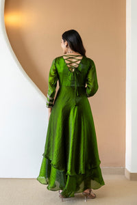Fancy Silk 3pc Heavy embroidered set