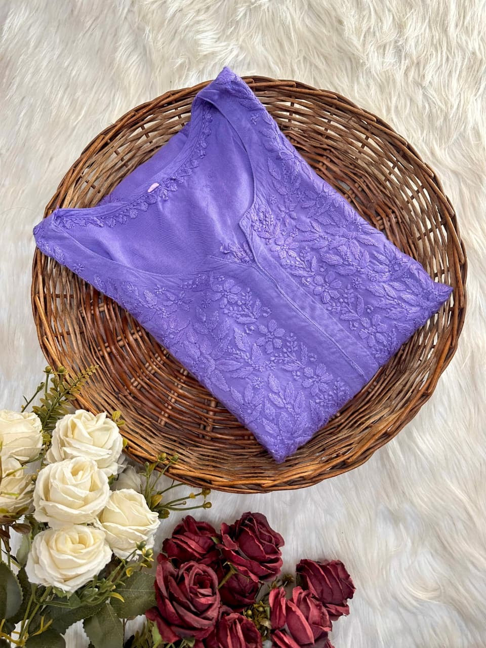 3d Embroidery Rayon Soft and Heavy Kurta