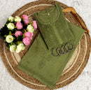 3D anchor Square Gala Muqaish thread Hand work 2pc Set