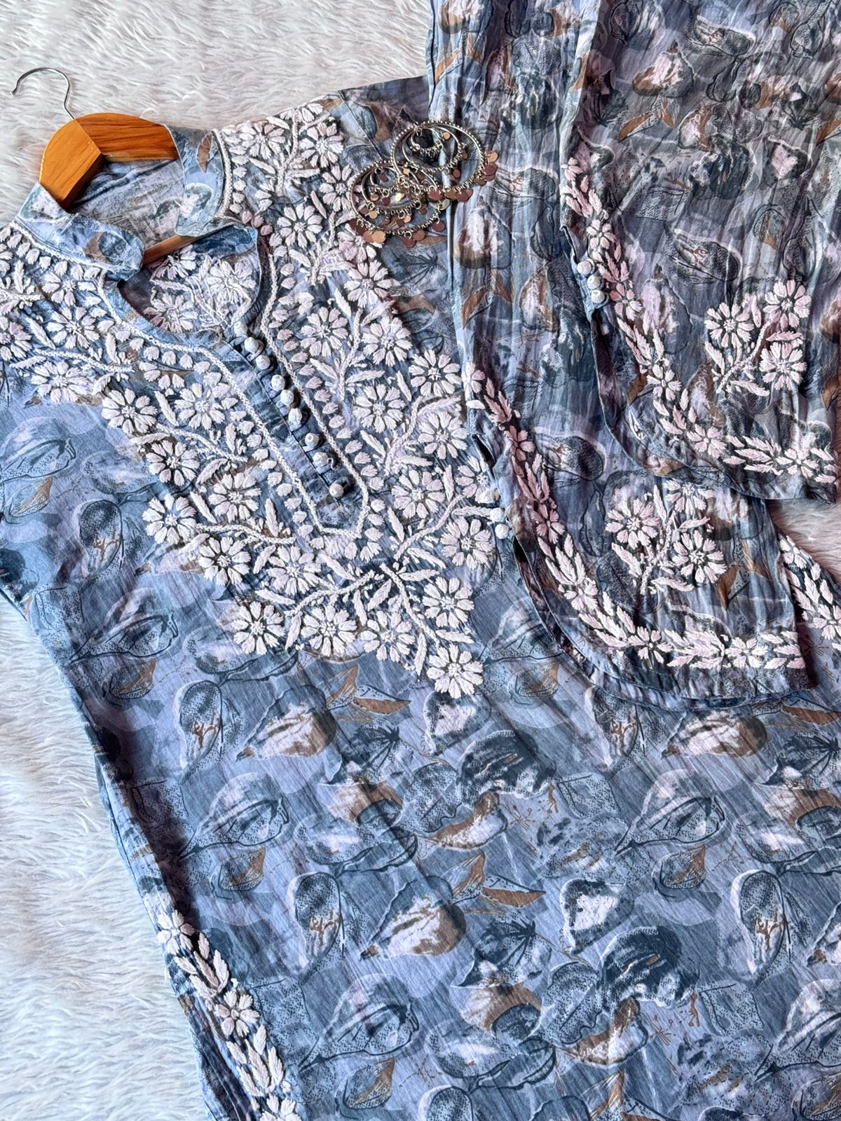 Mul Dhoti pant with Short Top