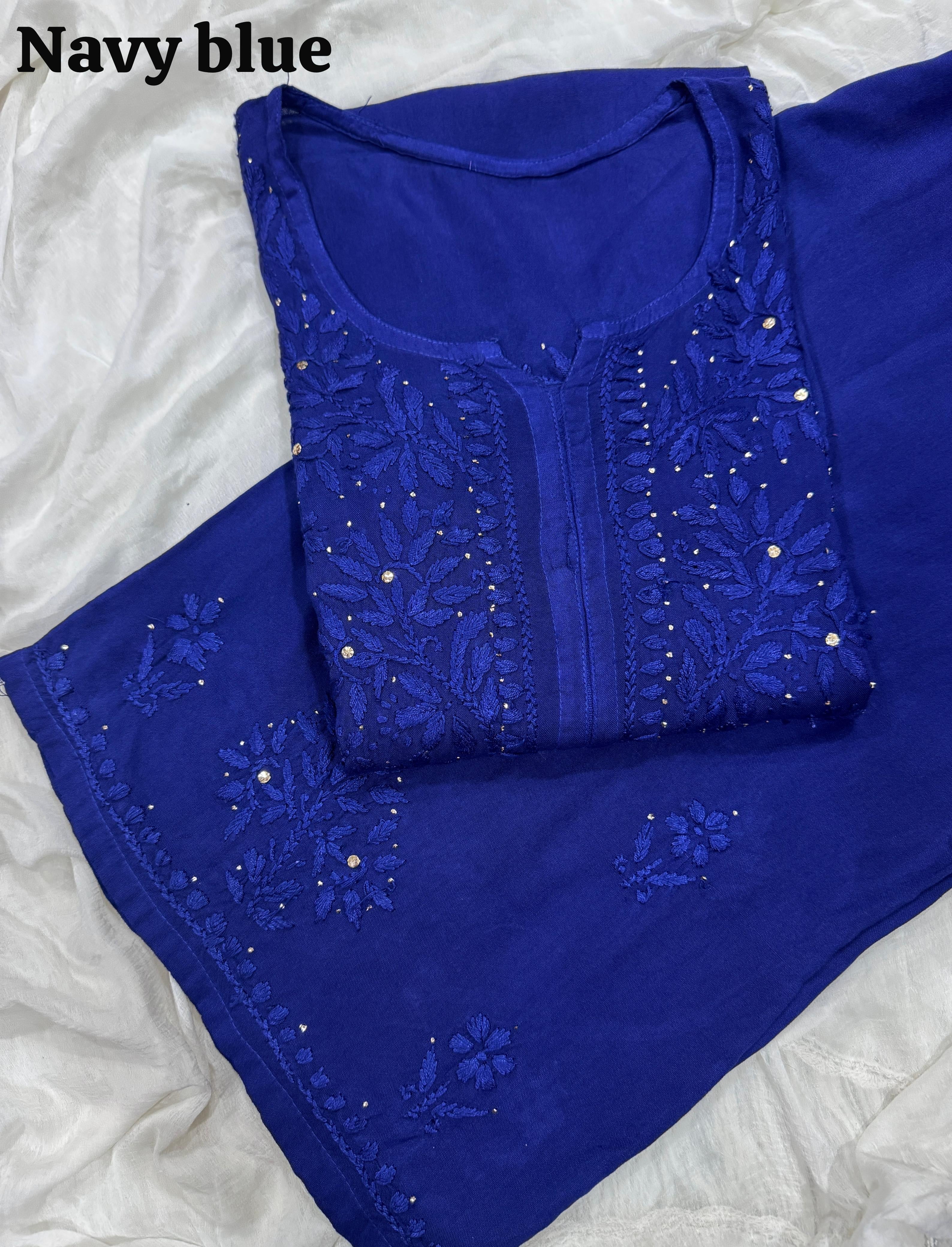 Heavy Muqaish work zoya Rayon Soft 3pc Set