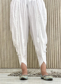 Ghass patti Hand Work sleevless Rayon long top