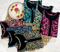 Dual Threaded Shades Rayon Kurta with Plazzo