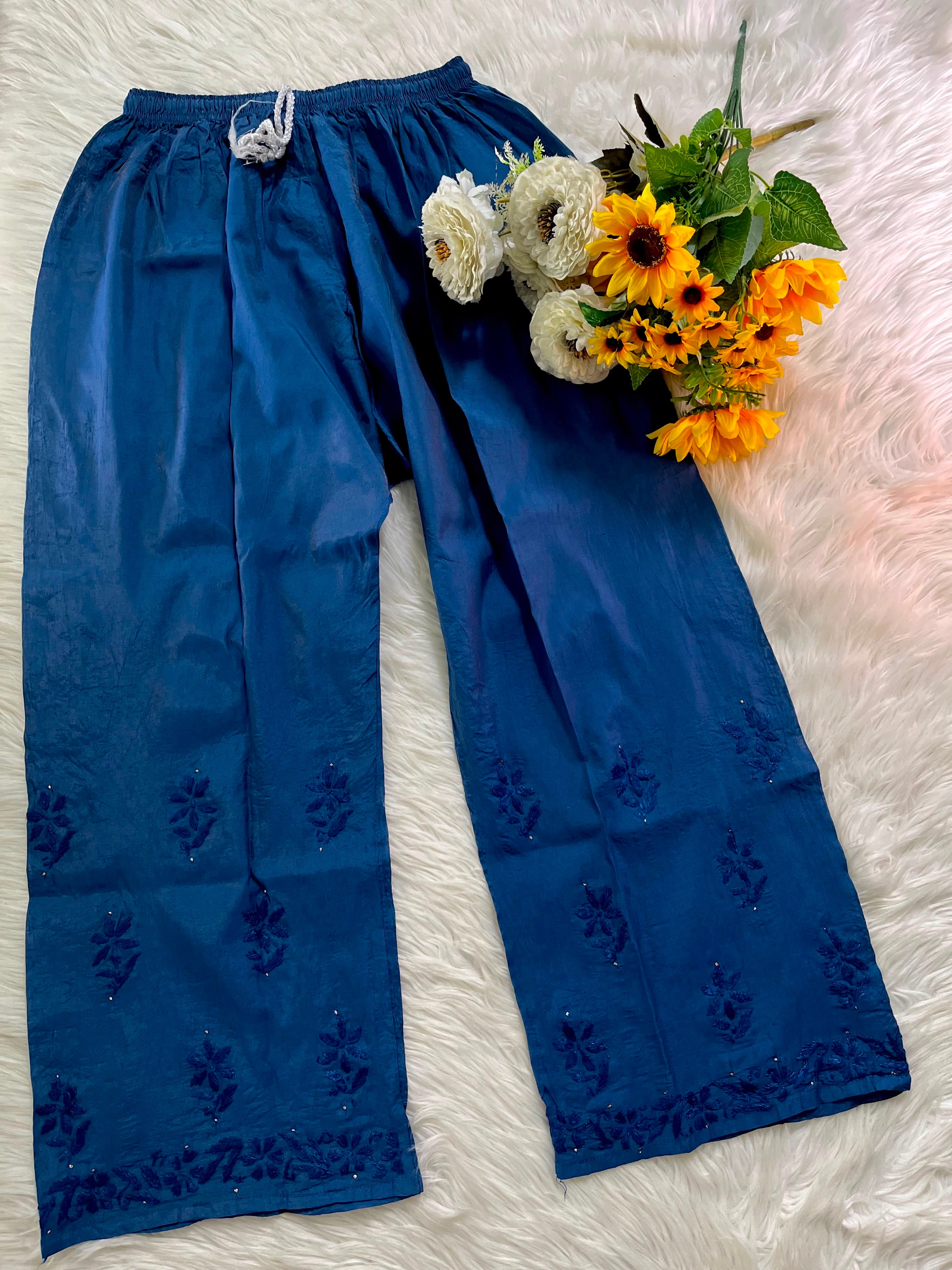 Chanderi 2pc Soft Muqaish work Set