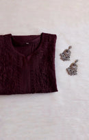 Rangrez Rayon Self embroidered Kurta