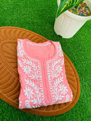 Handembroided Cotton Silk Non-Transparent Kurtis
