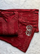 7 Boota Muqaish Viscose Set - Chikankari official