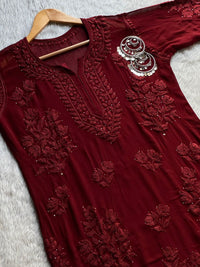 7 Boota Muqaish Viscose Set - Chikankari official