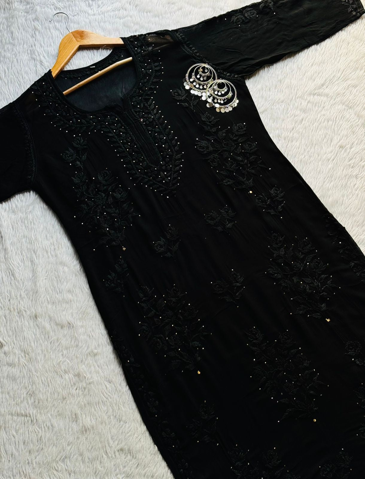 7 Boota Muqaish Viscose Set - Chikankari official