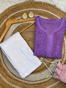 3D work Light weight Butter soft Fancy Muslin kurta & Pant