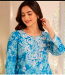 Pure Mul cotton floral soft light 2pc set