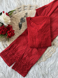 Crafted Matching Kurti & Pant Dyed Set