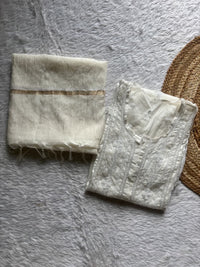 Pure semi stiched katdana mul chanderi A line set