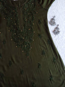 Zoya Rangrez Muqaish Soft Rich long Kurta