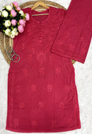 Ghasspatti Hand work kurta plazzo