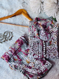 Mul Dhoti pant with Short Top