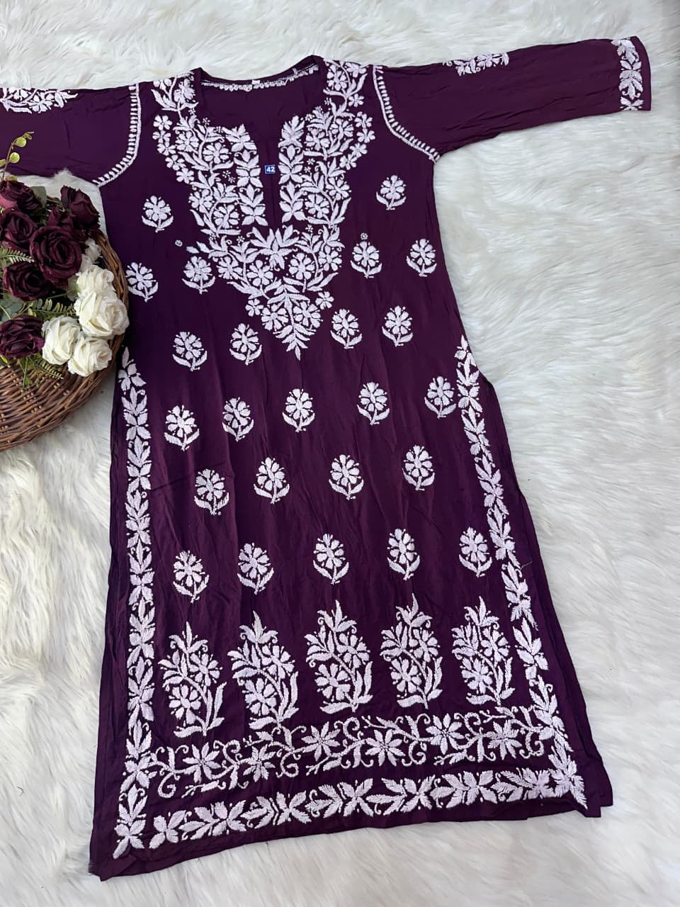 Heavy Ayaat Modal cotton chikankari