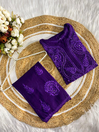 Golden muqaish Rayon Handwork 2pc Set