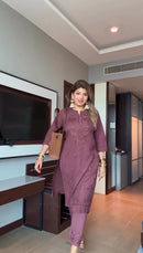 Hifazat Chikankari in Luxury Shade 2pc Pure Cotton