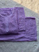 Resham chikankari viscose Suit Set