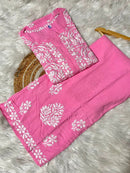 Heavy Chikankari Rayon Plazo Co-ord Set