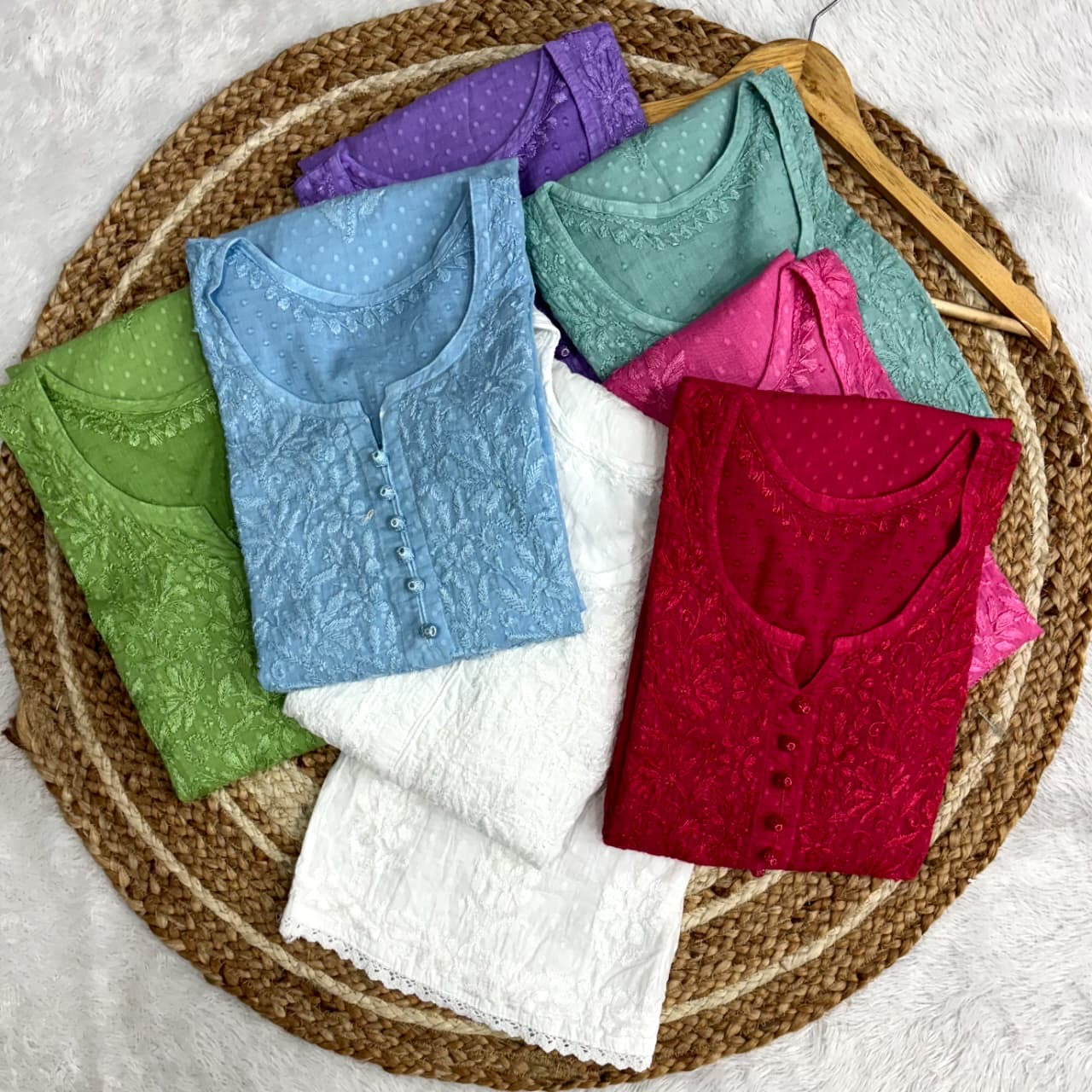 Ghasspatti Hand work kurta plazzo