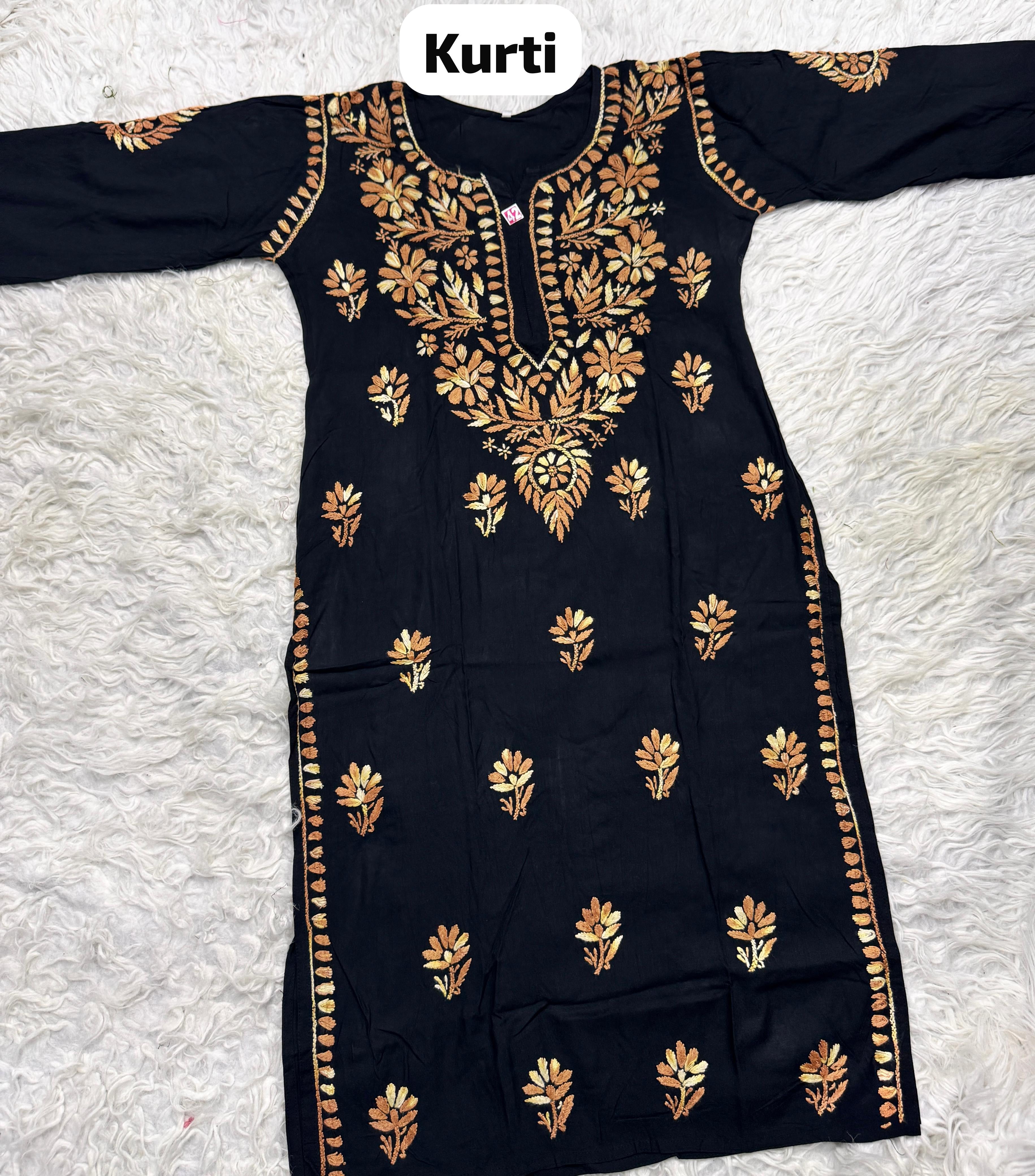 Black base heavy work Flower Modal set