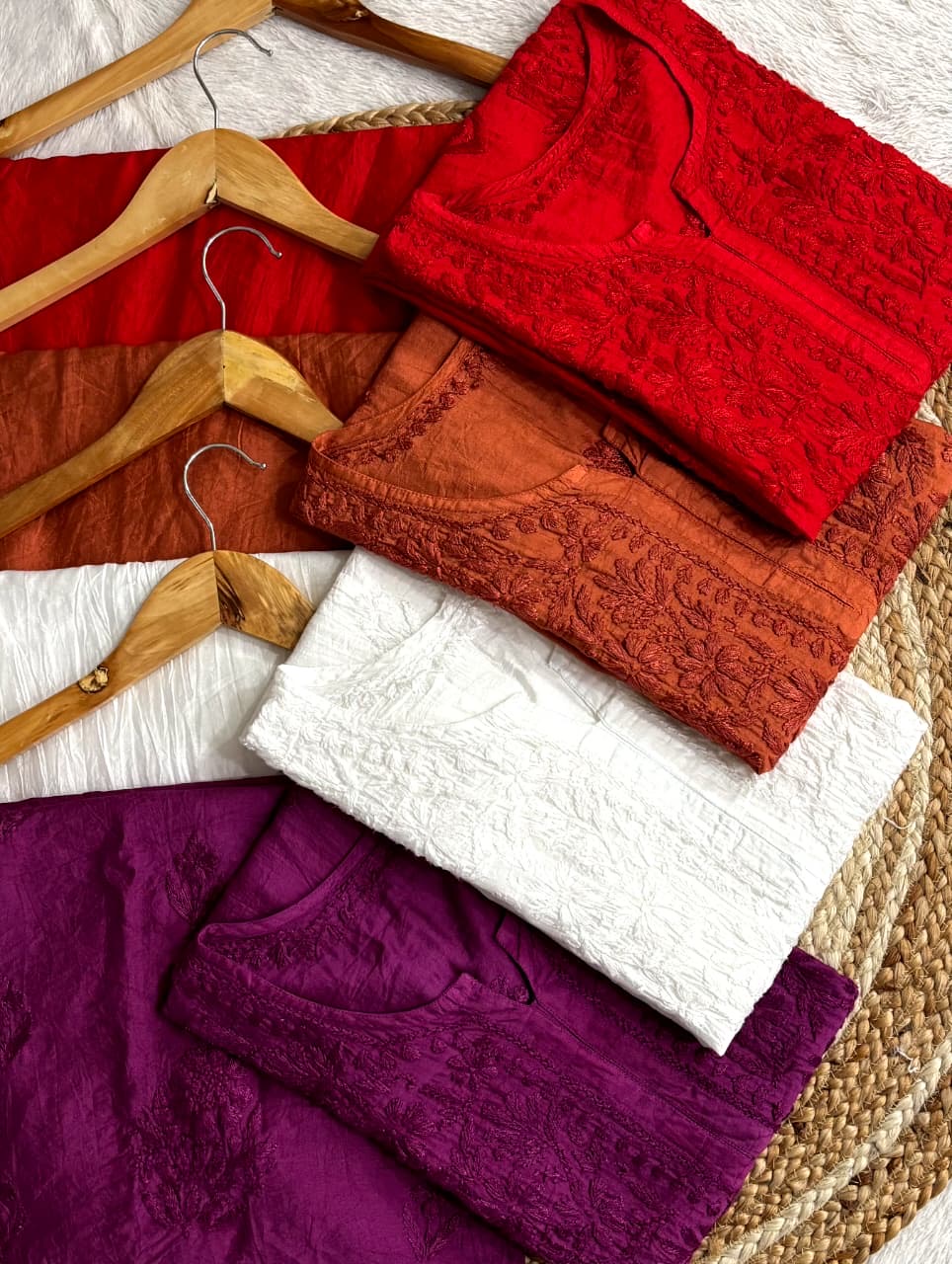 Chanderi Gala Chadi Cross Set