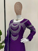 Urvashi rautela Purple Suit