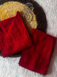 Rangrez Rayon Chikankari combi