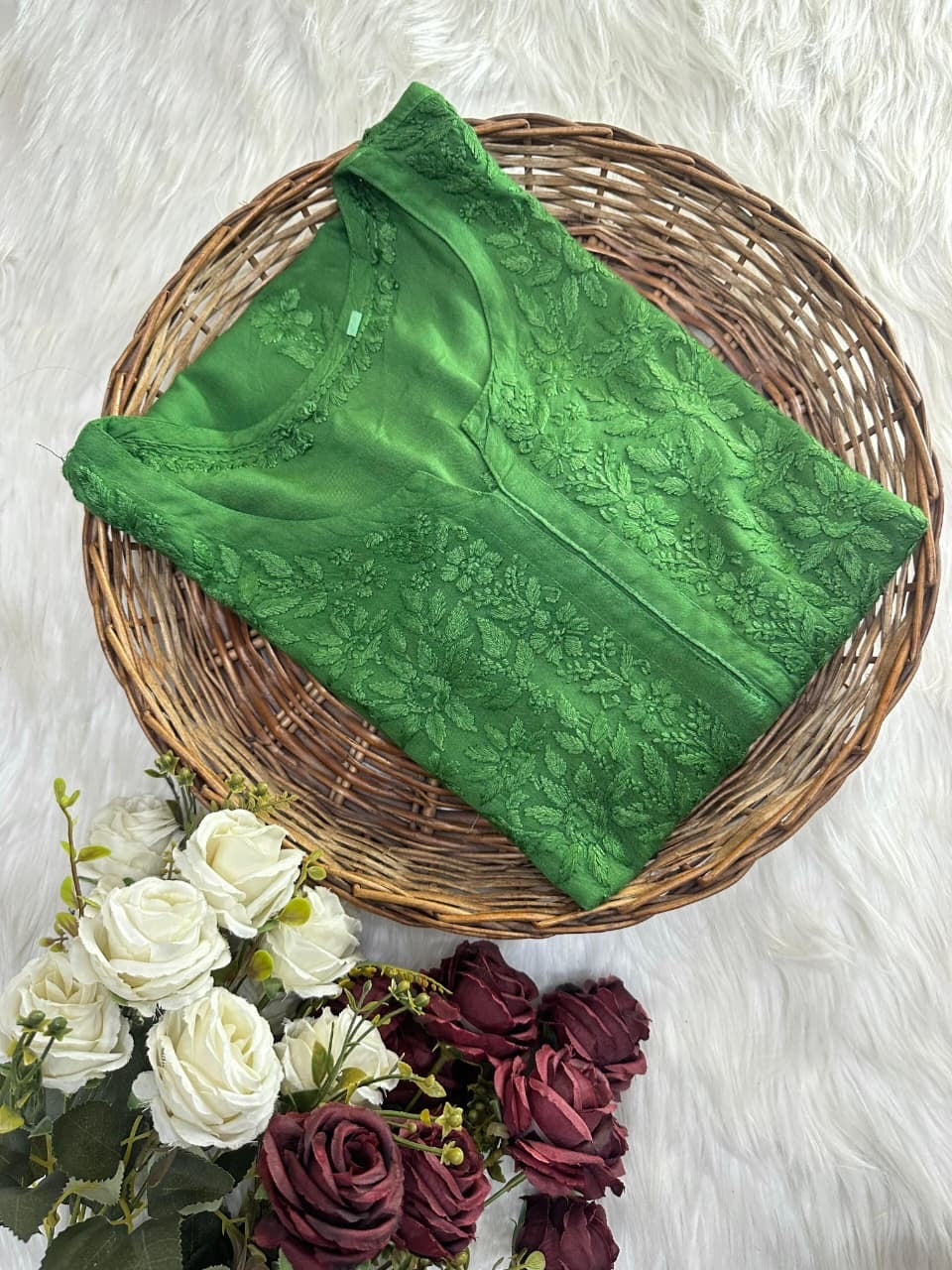 3d Embroidery Rayon Soft and Heavy Kurta