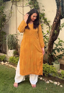 Ghass patti handmade modal kurta set