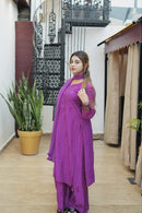 Chanderi Muqaish 3pc Co-ord Set