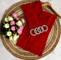 Chanderi Gala Chadi Cross Set