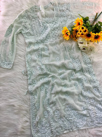 Viscose Grace With Dori 3d Work Kurta