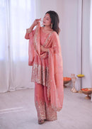 Heavy fancy Silk plazzo Ethnic Festive set