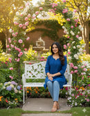 Rayon soft Regular Wear Embroidery Short top