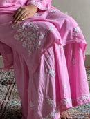 Rayon Soft Chikankari Gharara Set