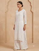 Muslin Co-ord Premium Chikankari Set