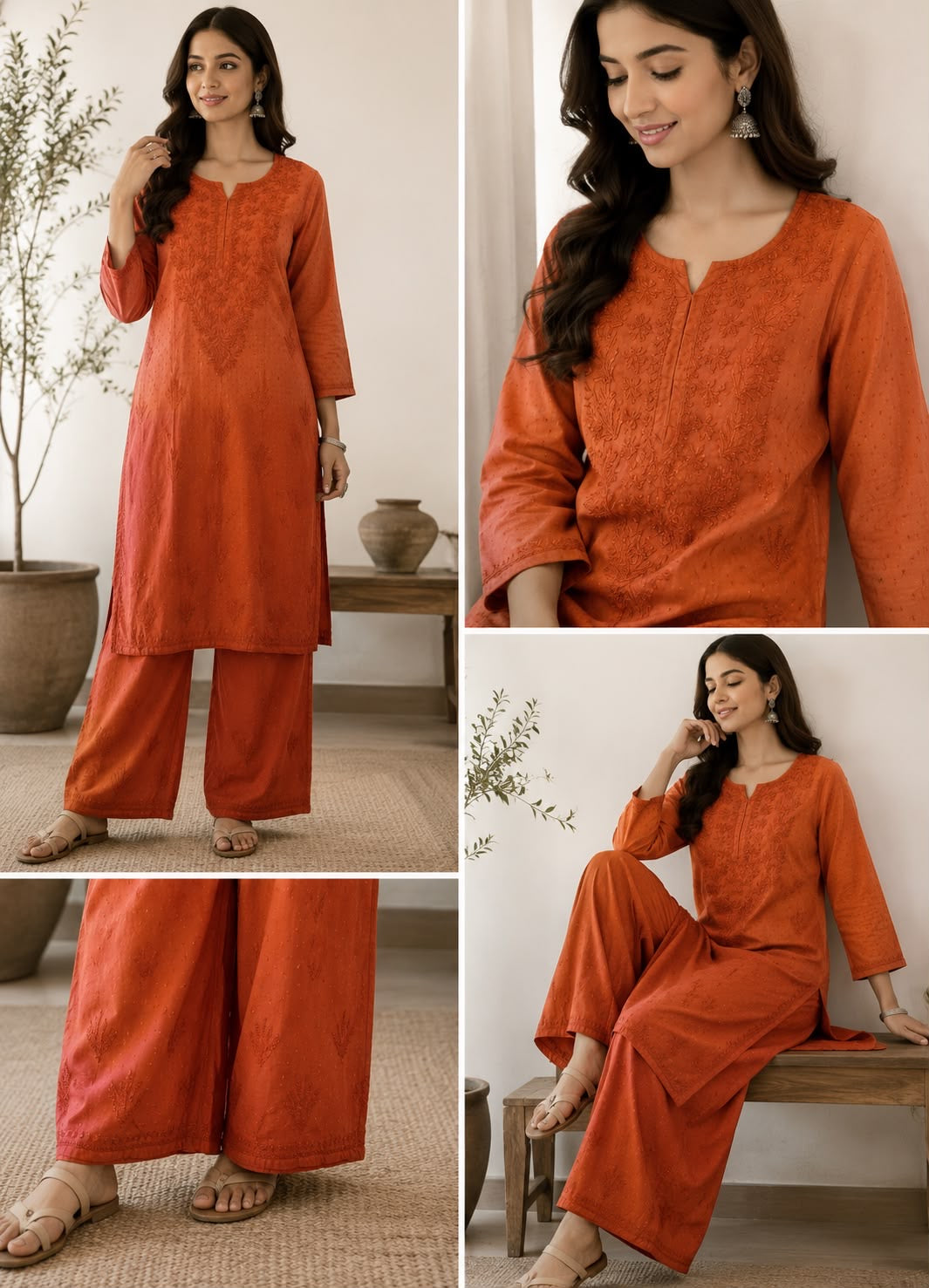 Rangrez Ombre Chikankari 2pc Rayon Soft Set