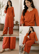 Rangrez Ombre Chikankari 2pc Rayon Soft Set